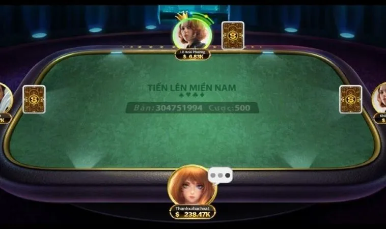 Bàn chơi Tiến Lên Miền Nam Cổng Game ManClub